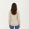 Anna-Kaci Women's Long Sleeve V-Neck Knit Top with Lace Trim Detailing on Sleeves - 2 of 4