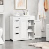 Dcolora Bathroom Free-Standing Floor Cabinet, Practical Storage Cabinet with 4 Drawers and 2 Doors - 4 of 4