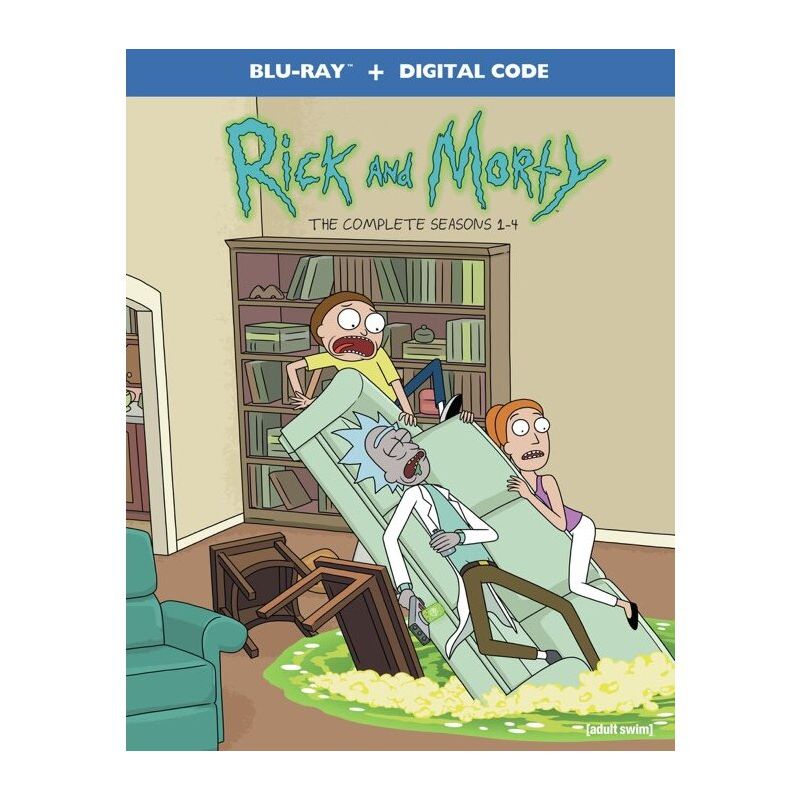 Rick &#38; Morty: Seasons 1-4 (Blu-ray + Digital)(2021), 1 of 2