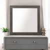 GlasFlength Decorative Wall Mirrors Wall Art Square Mirror Vanity Mirror Accent Mirror Metal Frame Mirror for Living Room, Brown, 1"*35"*35" - 2 of 4