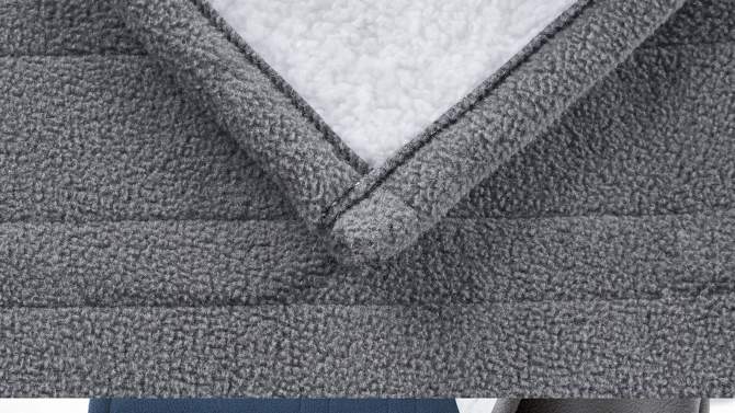 Serta 50"x60" Fleece to Faux Shearling Electric Heated Throw Blanket, 2 of 9, play video