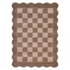 Modern Geometric Area Rug Scalloped Edge Washable Rugs for Living Room Bedroom Soft Foldable Farmhouse Carpet - 4 of 4