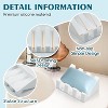 Aoibox Silicone Soap Dish for Bar Soap Holder, Self Draining Waterfall Drying Tray for Shower Bathroom, Keeps Soap Dry & Clean, Easy Cleaning - 2 of 4
