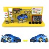 1987 Toyota SR5 Pickup Truck White and 1993 Toyota Supra Blue "Custom Shop" 2 Car Set Diecast Model Cars by CarTuned - 2 of 4