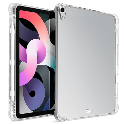 Insten - Tablet Clear Case Compatible with iPad Air 4 10.9 2020 with Pencil Holder Charging, Transparent, Slim Fit, Protective Air Cushion
