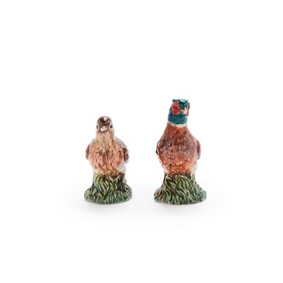 Spode Woodland Pheasant Salt and Pepper Set - Perfect for Thanksgiving