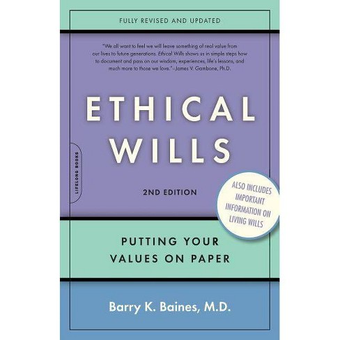 Ethical Wills - 2nd Edition,annotated By Barry K Baines (paperback ...