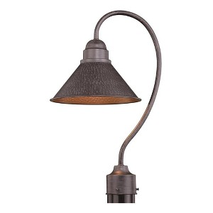 Vaxcel Outland 1 - Light Post Light in  Aged Iron - 1 of 4