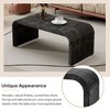 LIVAREEmlen Minimalist Coffee Table with Curved Art Deco Design for Living Room or Dining Room - 4 of 4