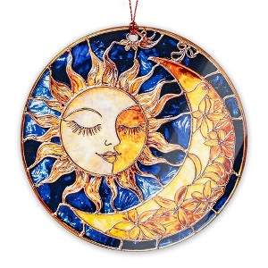 Sun and Moon Christmas Ornaments 2025, Sun Moon Ornament Hanging for Tree, Home, Garden - 1 of 3