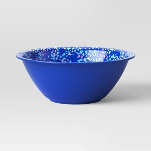 30oz Plastic Terrazzo Candid Cobalt Cereal Bowl Blue - Room Essentials™ - 1 of 3