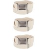 CTM Kids' Adjustable Elastic Belt with Magnetic Buckle (Pack of 3) - 2 of 3