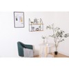 Vynxaria Industria Decorative Wall Shelf - Iron & Wood Wall-Mounted-Black+Brown - 4 of 4