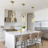 CityFurn 1-Light Cylinder Glass Pendant for Kitchen Island - 4 of 4