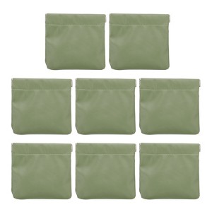 Unique Bargains Mini Waterproof PU Leather Portable Mini Cosmetic Bags 8 Pcs - 1 of 4