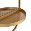 Kate and Laurel Estero Capsule Metal Functional Mirror, 16x38, Gold - 2 of 4