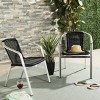 Wrangell Stackable Arm Chair - Indoor/Outdoor - FOX5207 - Safavieh - image 3 of 4