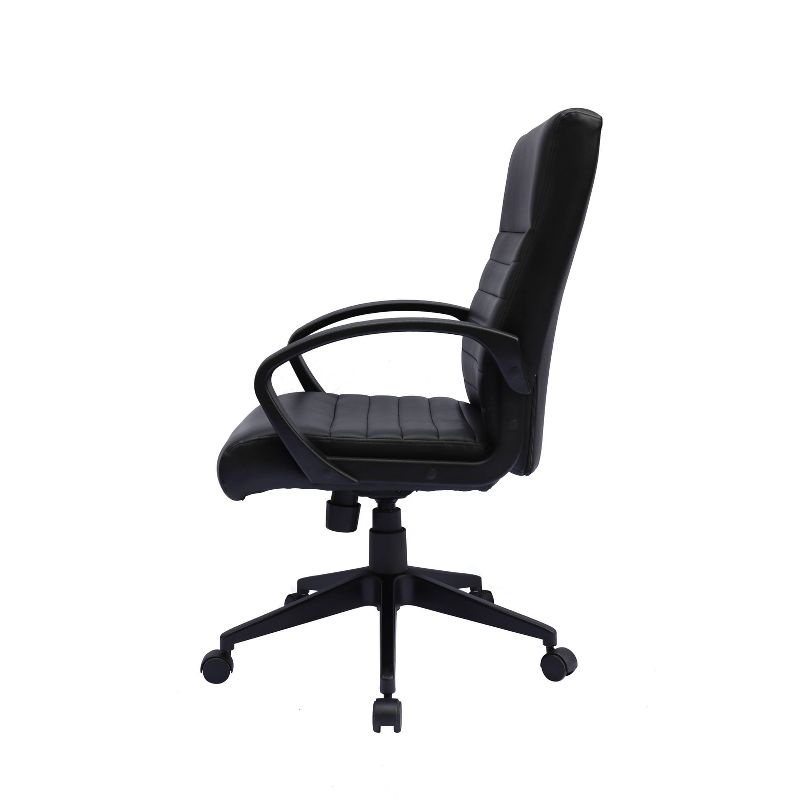 Ribbed Back Task Chair Black - Boss Office Products, 4 of 9