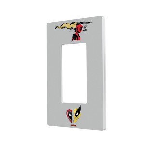 Marvel Deadpool Badge Hidden-Screw Light Switch Plate for Single Rocker - 1 of 4