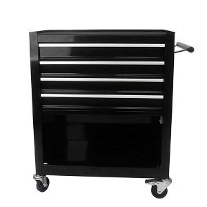 4-Drawer Mechanics Rolling Tool Storage Cabinet Rolling Tool Cart Cabinet Organizer High Capacity Tool Chest Cart with Wheels Keyed Locking System - 1 of 4