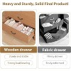 5 Drawer Dresser for Bedroom, Wooden Chest of Drawers with V Shape Design, Tall Storage Organizer for Living Room, Nursery, Entryway - 3 of 4