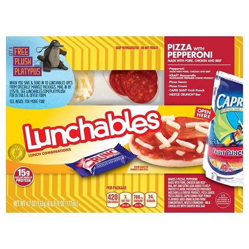 Oscar Mayer Lunchables Pizza With Pepperoni 10.7 Oz : Target