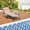 Yaheetech Folding Tanning Chair with 5 Back Adjustable Positions - 2 of 4