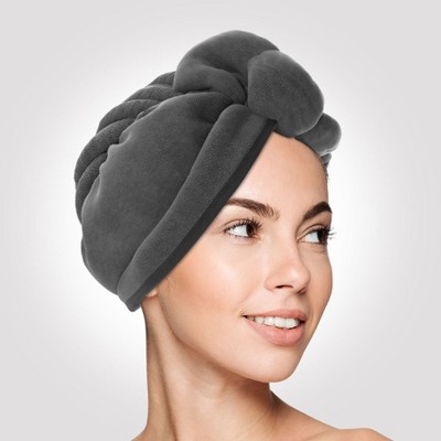  American Soft Linen, Non Microfiber Hair Towels for Women, Head  Towel Cap, Hair Turban Towel Wrap for Long Curly Anti Frizz Hair, 2 Pack,  Grey : Beauty & Personal Care