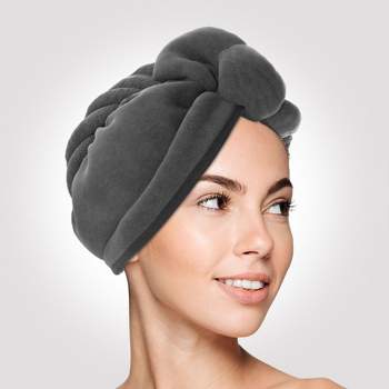 Scala Microfiber Hair Towel Wrap Rectangle Twist for Women (2 Pack)
