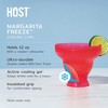 HOST FREEZE Margarita Cocktail Glasses, Frozen Cup Double Wall Plastic Margarita Glasses Drinking Set Modern Drinking Glasses 12oz Punch Pink Set of 2 - 2 of 4