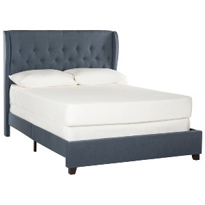 Blanchett Queen Size Bed - Navy - Safavieh , Blue