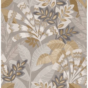 Brewster Peel and Stick 1pc Wallpaper Yara Taupe - 1 of 4