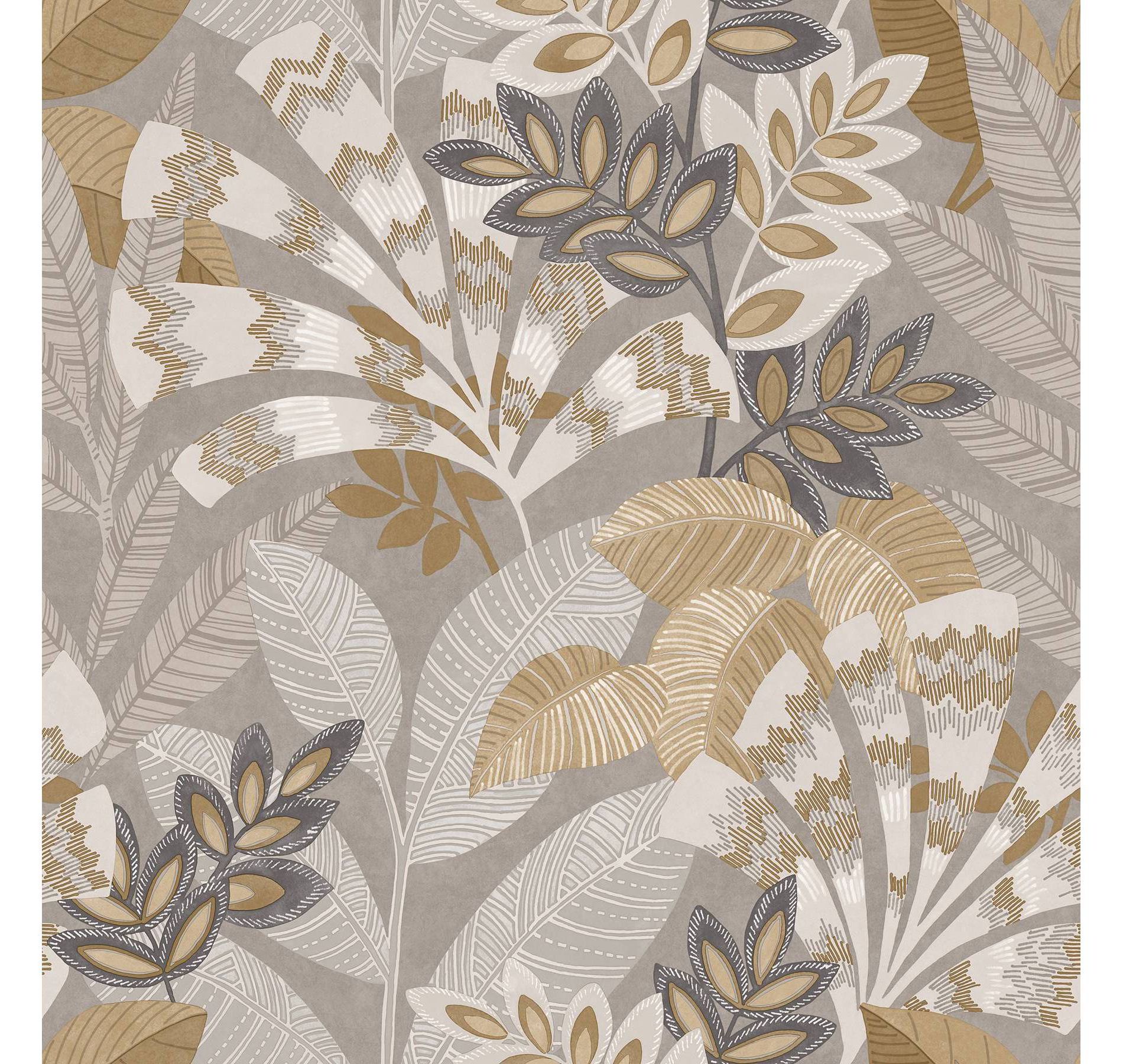 Brewster Peel and Stick 1pc Wallpaper Yara Taupe