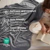Bedsure Flannel Blanket – Solid Color Plush Throw, Ultra Soft and Fuzzy, 280GSM Lightweight Cozy Blanket for Bed or Couch - 3 of 4