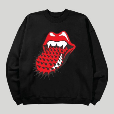 Women's The Rolling Stones Halloween Graphic Sweatshirt - Black