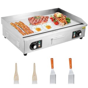 Acekool Electric Griddle - Commercial Stainless Steel Non-Stick Grill with Adjustable Temperature, Ideal for Indoor/Outdoor Cooking - 1 of 4