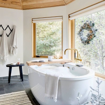 Holiday Inspired Relaxing Bathroom Décor styled by Emily Henderson