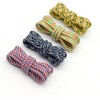 INSPIRE CHIC Three-Color Checkered Round Rope Shoe Laces for Boots 2 Pairs - 2 of 3