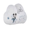 Disney Mickey Mouse Faux Shearling Embroidered Decorative Throw Pillow - Little Star Cloud Shaped - 2 of 4