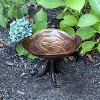 8.25" Celtic Dara Knot Birdbath with Tripod Stand Antique Copper Finish - Achla Designs: Weather-Resistant, Freestanding - 3 of 3