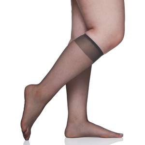 Berkshire 3 Pair Pack Queen Ultra Sheer Knee High with Sandalfoot Toe - 6725 - 1 of 1