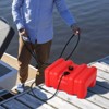 Portable Marine Fuel Tank with Hose, Outboard Gas Tank for Boats & Yachts - 3 of 4