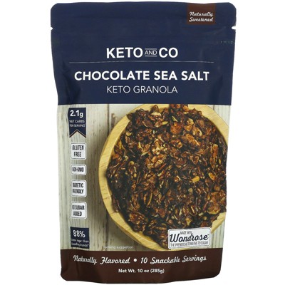 Keto and Co Keto Granola, Chocolate Sea Salt, 10 oz (285 g)