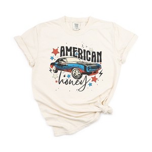 Simply Sage Market Women's American Honey Car Short Sleeve Garment Dyed Tee - 1 of 2