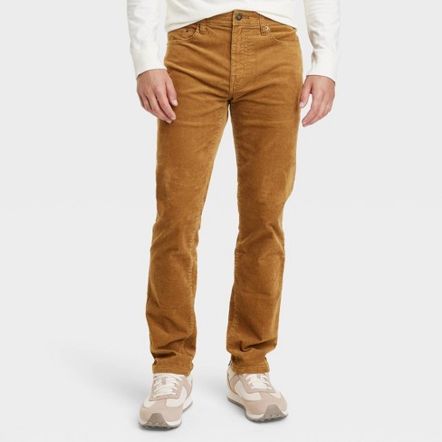STRAIGHT-LEG Stretch Corduroy Pants for Tall Men in Evening Blue
