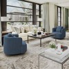 32.3" Wide Upholstered Swivel Accent Chair, 360° Swivel Accent Barrel Chairs, Comfy Club Reading Chairs for Adults for Living Room, Bedroom - 4 of 4