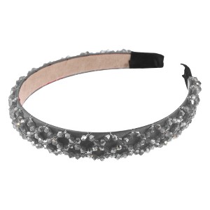 Unique Bargains Women's Bling Rhinestone Headband 0.79 Inch Wide 1 Pc - 1 of 4