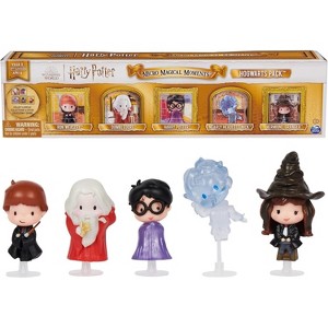 Wizarding World Harry Potter, Micro Magical Moments Hogwarts 5-Pack Figures Set & Display Cases, Kids Toys for Ages 6 and up - 1 of 4