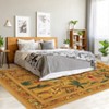 Coolmee  Machine Washable Modern Area Rug, Stain Resistant, Non Slip Rugs for Living Room, Bedroom, Hallway, Entryway & OfficeKhaki - 3 of 4