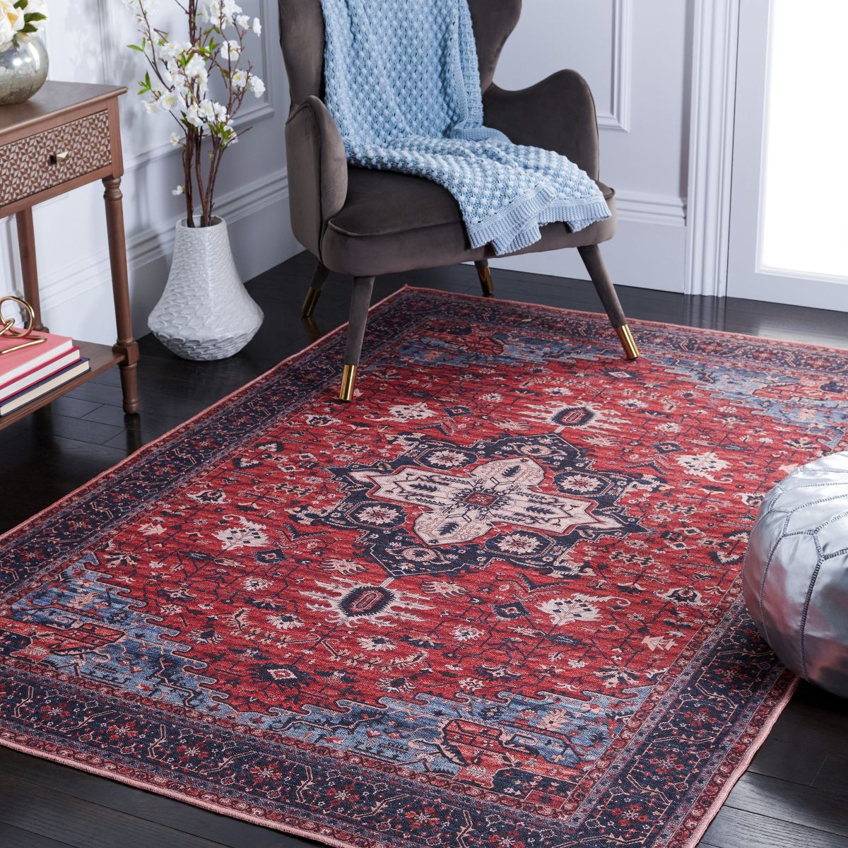 Serapi SEP560 Machine Washable Skid Resistant Power Loomed Indoor Rugs - Safavieh - thumbnail 2